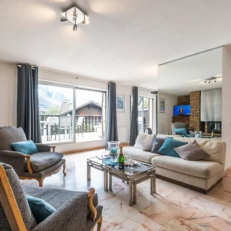 Grand Avec Terrasse Face Au Mont-blanc, Parking Et Wifi - Fr-1-343-173 Apartmán Chamonix